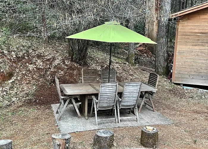 A Lovely Cabin House At Way Woods Retreat With Outdoor Hot Tub! - By Sacred Hub Mgmt